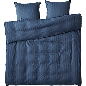 MAISON sengetøj 200x220 cm - dobby strib blå