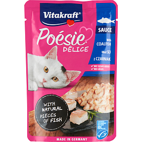 Vådfoder i sovs m. fisk