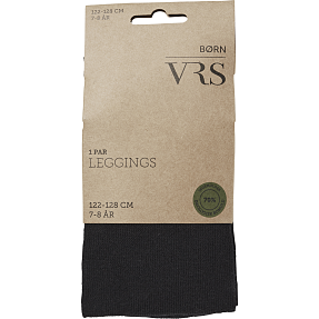VRS børne leggings str. 7-8 år - sort