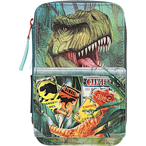 Dino World penalhus med indhold