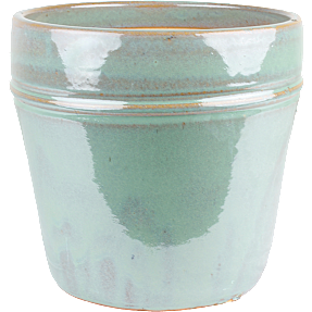 Jade potte H: 34 cm - mørke grøn