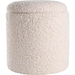 DAY puf i plys - hvid