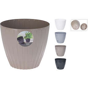 Plastikkrukke 17x15 cm – flere varianter – assorteret