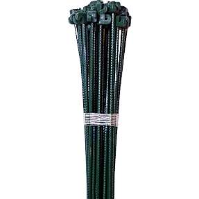 HORTUS tentorpæl grøn med grøn isolator Ø10x1450mm - 10 stk.