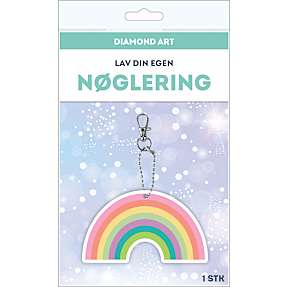 Diamond Art nøglering - regnbue
