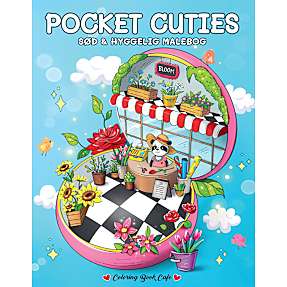 Pocket Realms malebog - Coloring Book Café