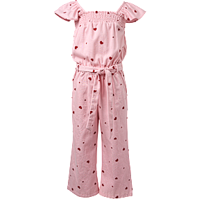 VRS børne buksedragt str. 116 - rosa