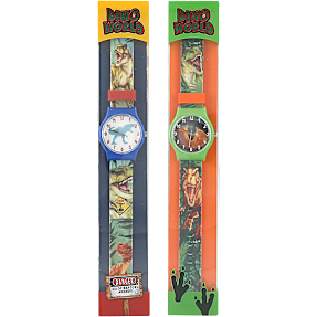 Dino World silikone armbåndsur – flere varianter - assorteret
