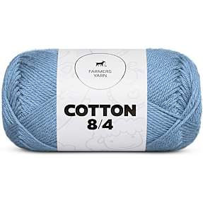 Farmers Yarn 8/4 bomuldsgarn - støvet blå 87