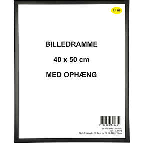 Ramme i sort - 40x50 cm