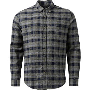 VRS herre flannel skjorte str. S - mørkegrøn