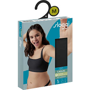 Sloggi dame top str. M - sort