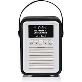 VQ Retro Mini DAB+/FM m. Bluetooth radio - sort