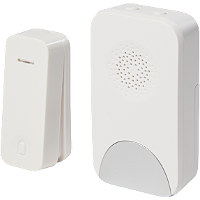 Elworks trådløs dørklokkesæt med 32 toner - hvid