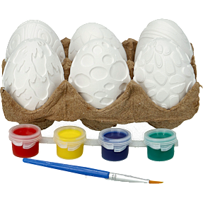 Påske mal selv dekorationsæg inkl. Maling  4-pak