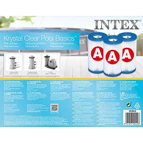 Intex filter Cartridge type A 3-pak