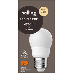 Salling LED kronepære 5,5W - dæmpbar