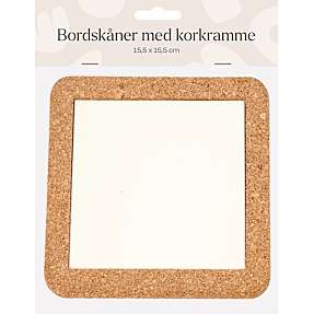 DIY bordskåner med korkramme