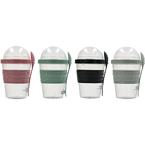 Yoghurt kop med ske – 600 ml – flere varianter – assorteret