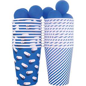 Studenter beerpong - blå