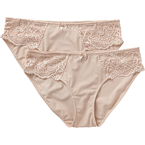 VRS dame 2-pak tai trusser str. 3XL - lyserød