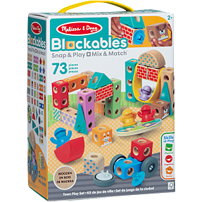 Melissa & Doug blockables by-legesæt 73 stk