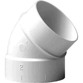 Bøjning 45º med nippel