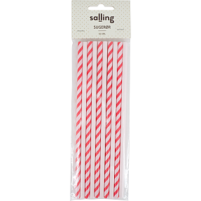 Salling sugerør 10-pak - Rød