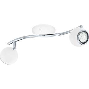 Bimeda 2-spotskinne - hvid og krom