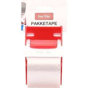 Danpen pakketape m. dispenser - klar