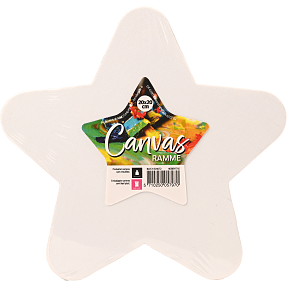 Malerlærred 20x20 cm - stjerne