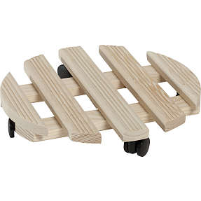 Tulsa trolley rund - naturtræ 