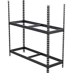 Probuilder dæk reol med 2 hylder - sort