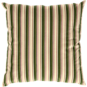 Pyntepude i bomuld - blomstermotiver og striber