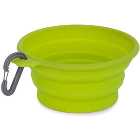 Hunderejseskål 0,37 liter - grøn