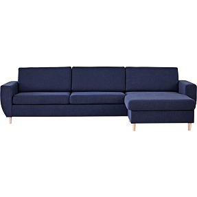 Urban 3D XL vendbar sofa med chaiselong - blå