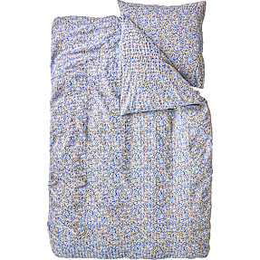 Salling Trend bæk og bølge sengetøj 140x200 cm - blå blomst