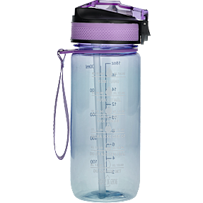 Motivationsflaske lilla/turkis - 0,6 liter