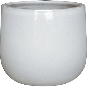 Bilbao krukke - hvid - Ø:27 H:24 cm