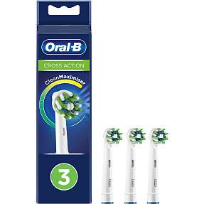 Oral-B CrossAction tandbørstehoveder 3-pak - hvid