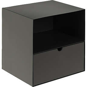 Joliet natbord - sort metal