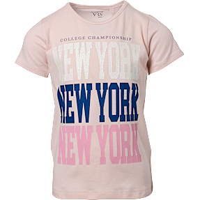 VRS børne T-shirt str. 122/128 - rosa
