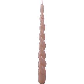 Snoede stagelys 2,2x24 cm - sandfarvet