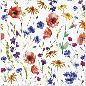 Mønstrede servietter 33x33 cm 20-pak