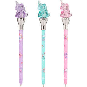 Ylvi kuglepen med lys - unicorn – flere varianter – assorteret