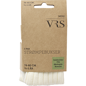 VRS baby strømpebukser str. 1-2 år - råhvid