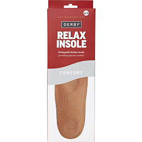 DERBY Relax sål str. 44/45 - brun