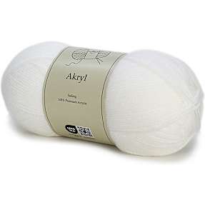 Salling akrylgarn - hvid 208