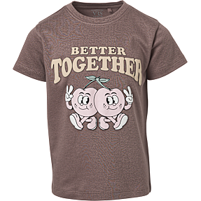 VRS børne T-shirt str. 98/104 - brun