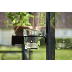 Juliana fyrfadslysholder - sort